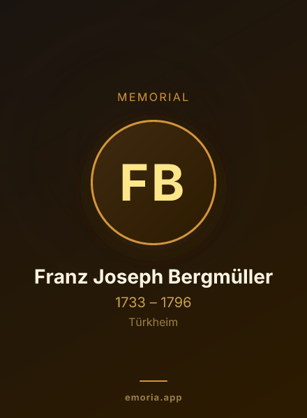 Memorial portrait of Franz Joseph Bergmüller