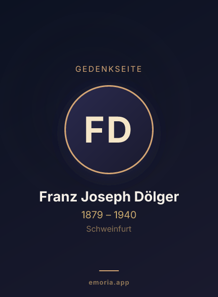 Gedenkportrait von Franz Joseph Dölger
