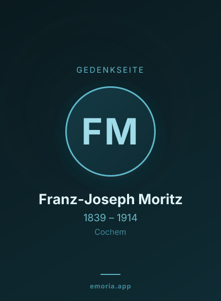Gedenkportrait von Franz-Joseph Moritz