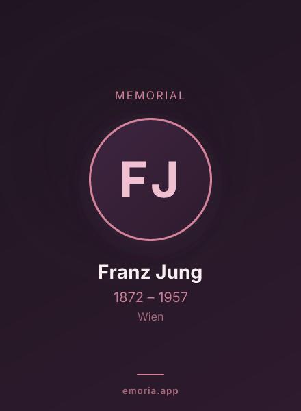 Memorial portrait of Franz Jung