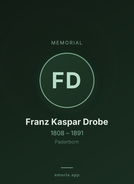 Memorial portrait of Franz Kaspar Drobe