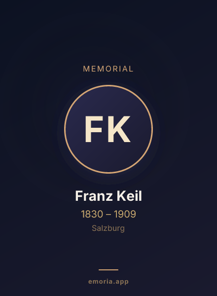 Memorial portrait of Franz Keil