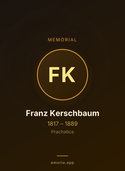 Memorial portrait of Franz Kerschbaum