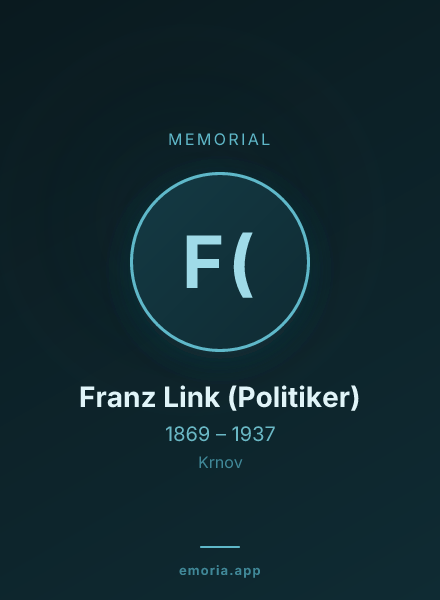 Memorial portrait of Franz Link (Politiker)