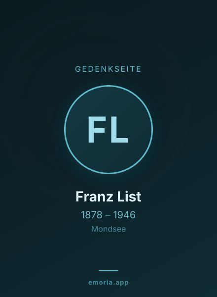 Gedenkportrait von Franz List