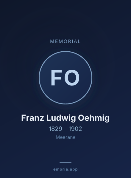Memorial portrait of Franz Ludwig Oehmig