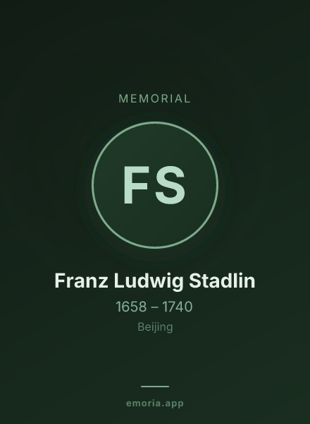 Memorial portrait of Franz Ludwig Stadlin