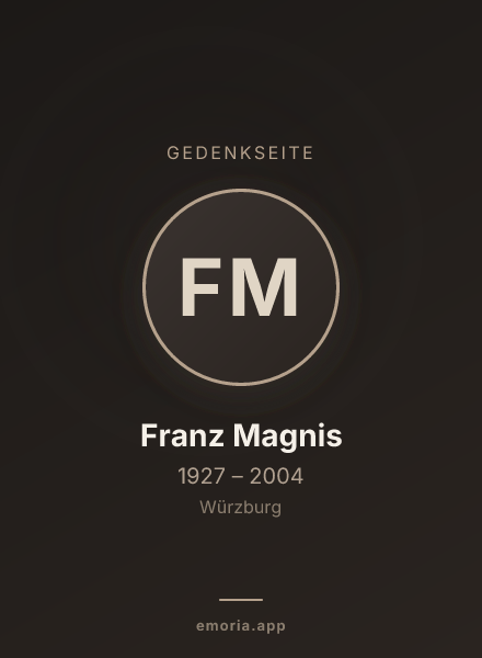 Gedenkportrait von Franz Magnis
