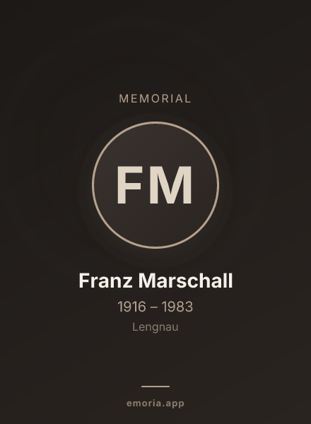 Memorial portrait of Franz Marschall