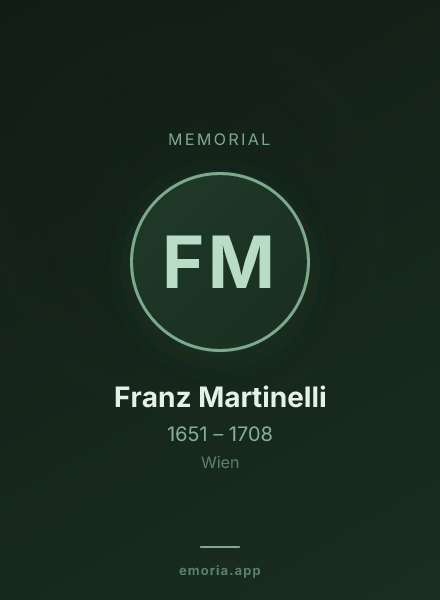 Memorial portrait of Franz Martinelli