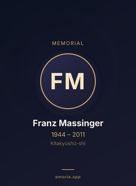 Memorial portrait of Franz Massinger