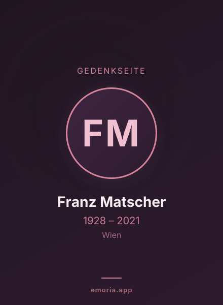 Gedenkportrait von Franz Matscher