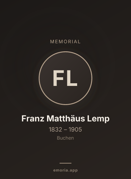 Memorial portrait of Franz Matthäus Lemp