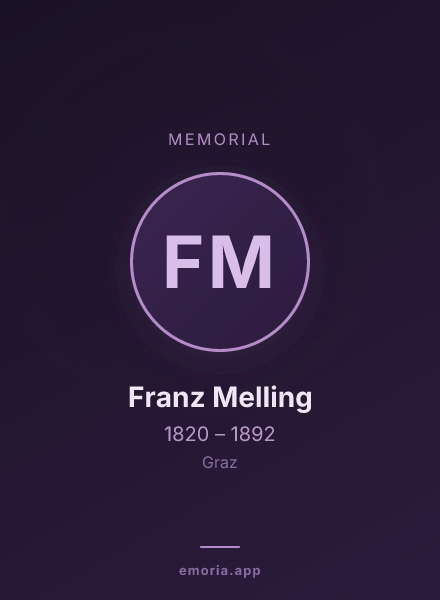 Memorial portrait of Franz Melling