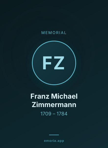 Memorial portrait of Franz Michael Zimmermann