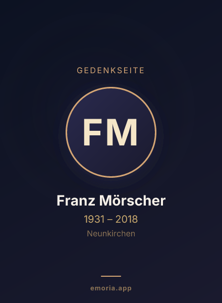 Gedenkportrait von Franz Mörscher