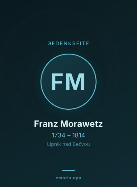 Gedenkportrait von Franz Morawetz