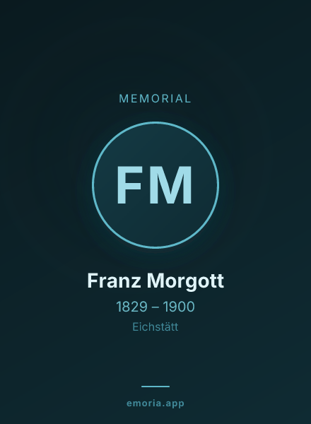 Memorial portrait of Franz Morgott