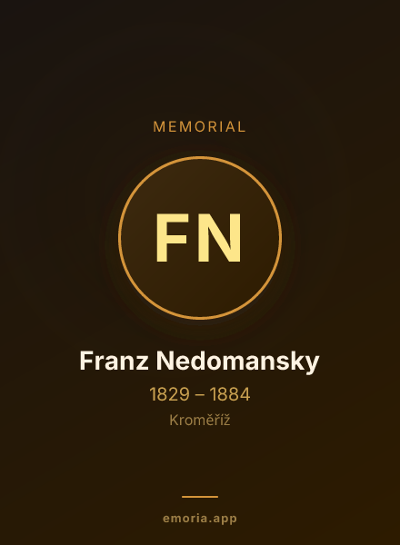 Memorial portrait of Franz Nedomansky