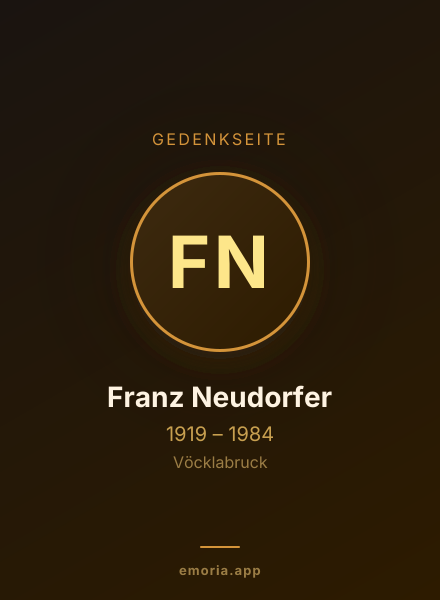 Gedenkportrait von Franz Neudorfer