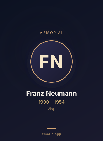 Memorial portrait of Franz Neumann