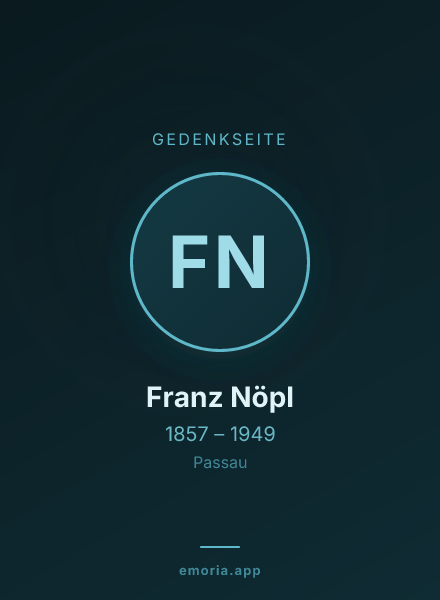 Gedenkportrait von Franz Nöpl