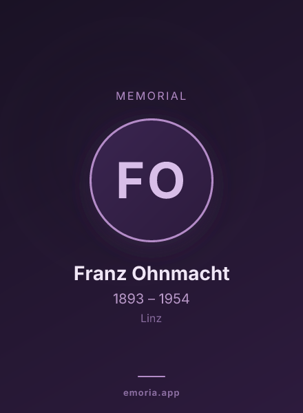 Memorial portrait of Franz Ohnmacht