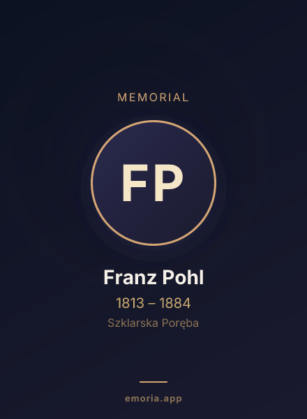 Memorial portrait of Franz Pohl