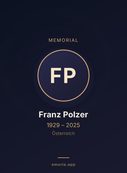 Memorial portrait of Franz Polzer