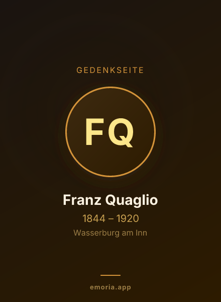 Gedenkportrait von Franz Quaglio