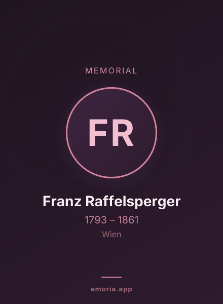 Memorial portrait of Franz Raffelsperger