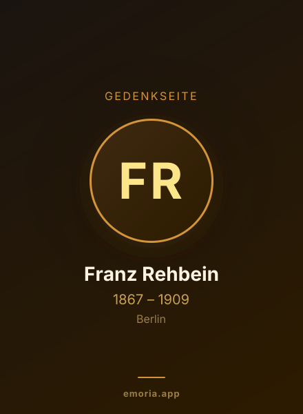 Gedenkportrait von Franz Rehbein