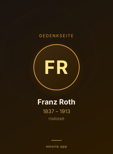 Gedenkportrait von Franz Roth