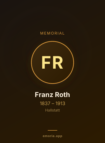Memorial portrait of Franz Roth