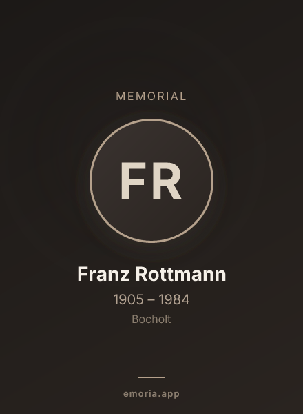 Memorial portrait of Franz Rottmann