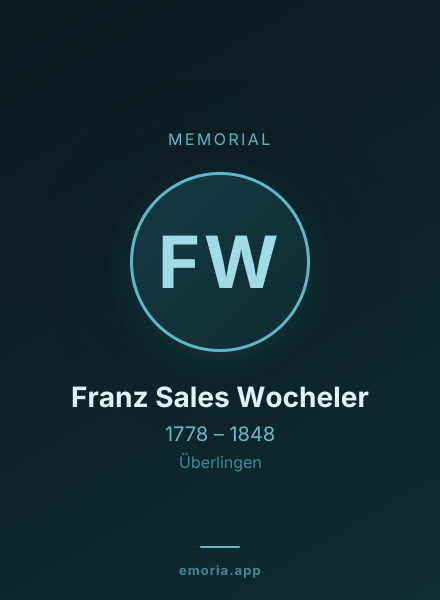 Memorial portrait of Franz Sales Wocheler