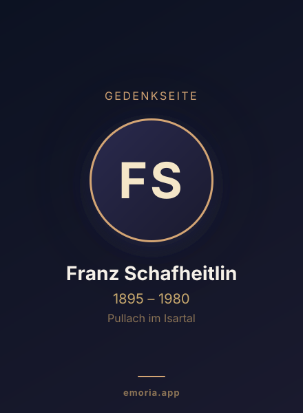 Gedenkportrait von Franz Schafheitlin