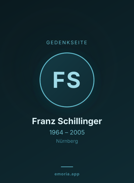 Gedenkportrait von Franz Schillinger