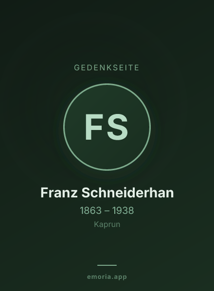 Gedenkportrait von Franz Schneiderhan