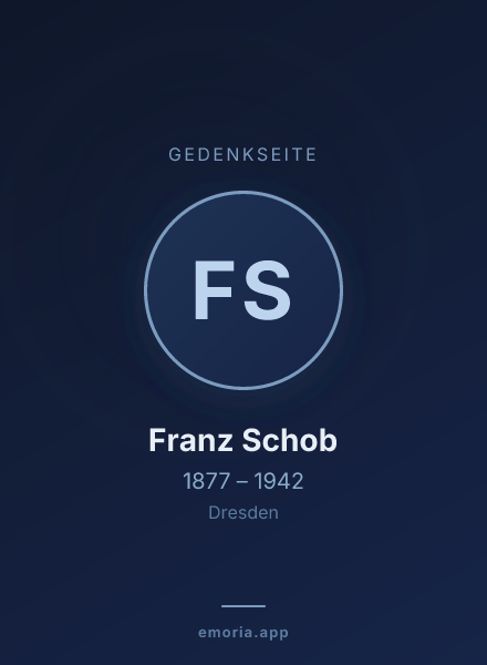 Gedenkportrait von Franz Schob