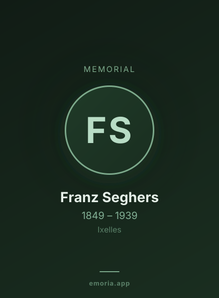 Memorial portrait of Franz Seghers