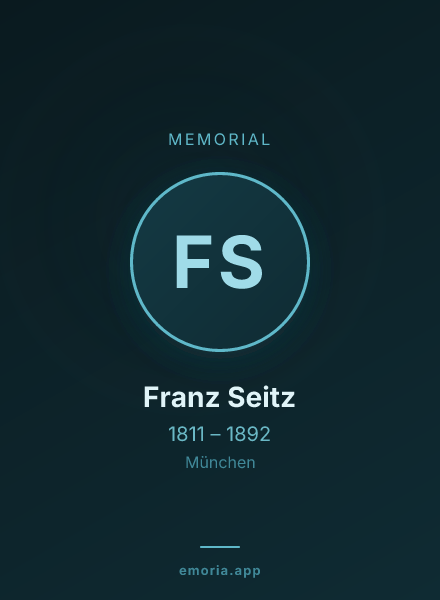 Memorial portrait of Franz Seitz