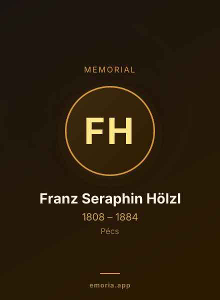 Memorial portrait of Franz Seraphin Hölzl