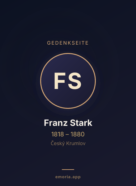 Gedenkportrait von Franz Stark