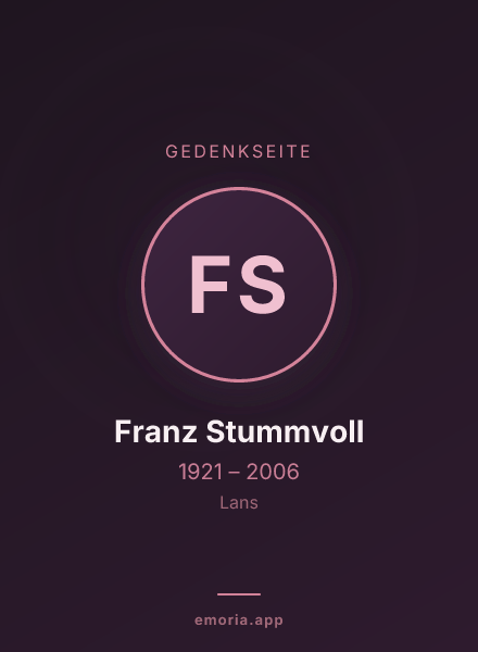 Gedenkportrait von Franz Stummvoll