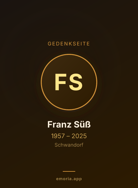 Gedenkportrait von Franz Süß