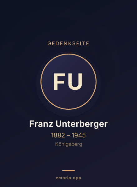 Gedenkportrait von Franz Unterberger