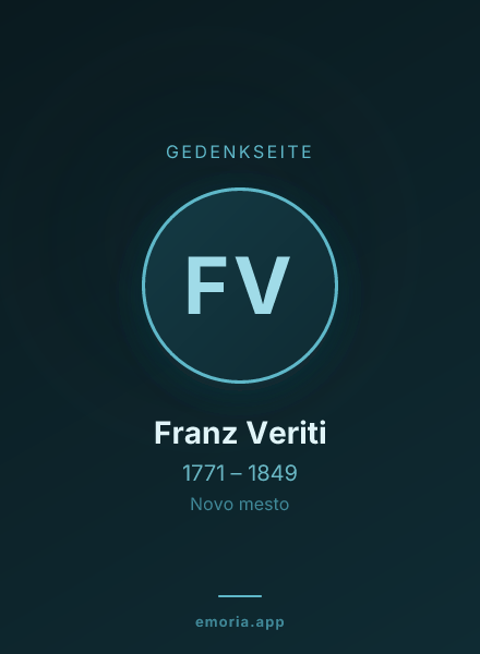 Gedenkportrait von Franz Veriti