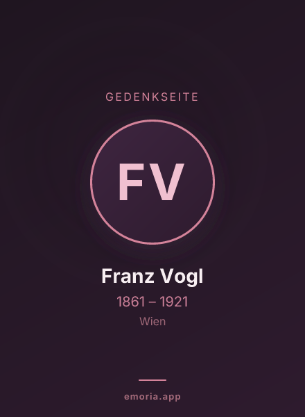 Gedenkportrait von Franz Vogl