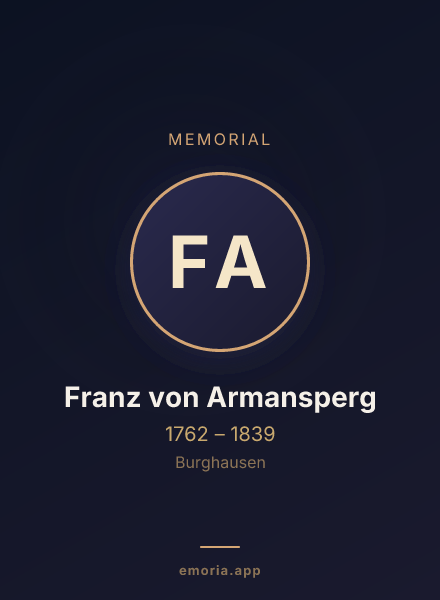 Memorial portrait of Franz von Armansperg